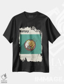 تیشرت مشکی طرح دار ساتای ۲، تزئینی اثر گاستروورلد | فروشگاه ایماژ