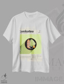 تیشرت سفید طرح دار تونکاتسو، تزئینی اثر گاستروورلد | فروشگاه ایماژ