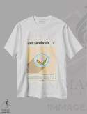 تیشرت سفید طرح دار کلاب ساندویچ، تزئینی اثر گاستروورلد | فروشگاه ایماژ