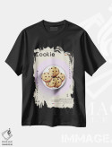 تیشرت مشکی طرح دار کوکی ۱، تزئینی اثر گاستروورلد | فروشگاه ایماژ