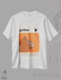 تیشرت سفید طرح دار گیتار، تزئینی اثر گاستروورلد | immage.ir