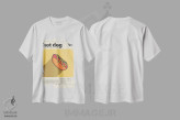 تیشرت سفید طرح دار هات داگ، تزئینی اثر گاستروورلد | فروشگاه ایماژ