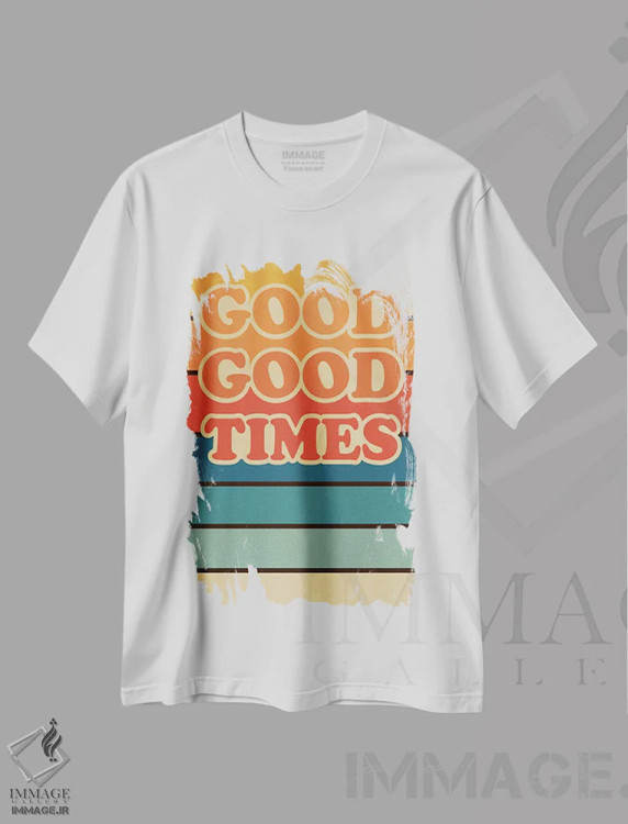 تیشرت سفید طرح دار رترو ۱۰، تزئینی اثر گری ویلیامز | immage.ir