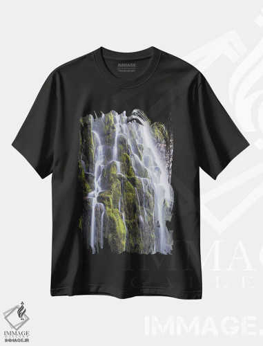 تیشرت مشکی طرح دار آثار گرگ وینستون - immage.ir