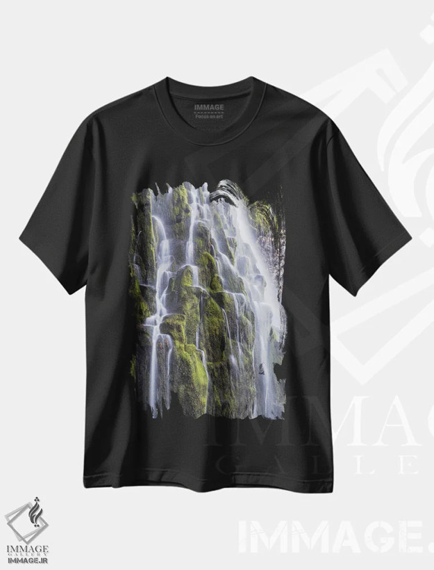 تیشرت مشکی طرح دار آثار گرگ وینستون - immage.ir