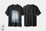 تیشرت مشکی طرح دار تصویر خوشه ستاره ای ثریا، آبستره اثر گت یور نرد آن | immage.ir
