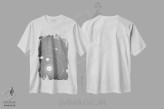 تیشرت سفید طرح دار منظومه شمسی مینیمال ۳، دکور معاصر اثر گت یور نرد آن | فروشگاه ایماژ