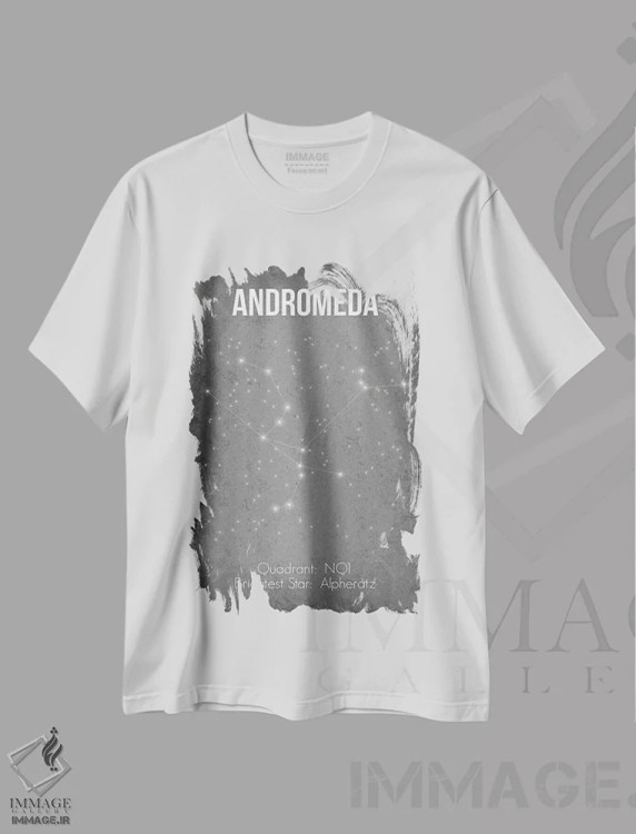 تیشرت سفید طرح دار آندرومدا، دکور معاصر اثر گت یور نرد آن | immage.ir