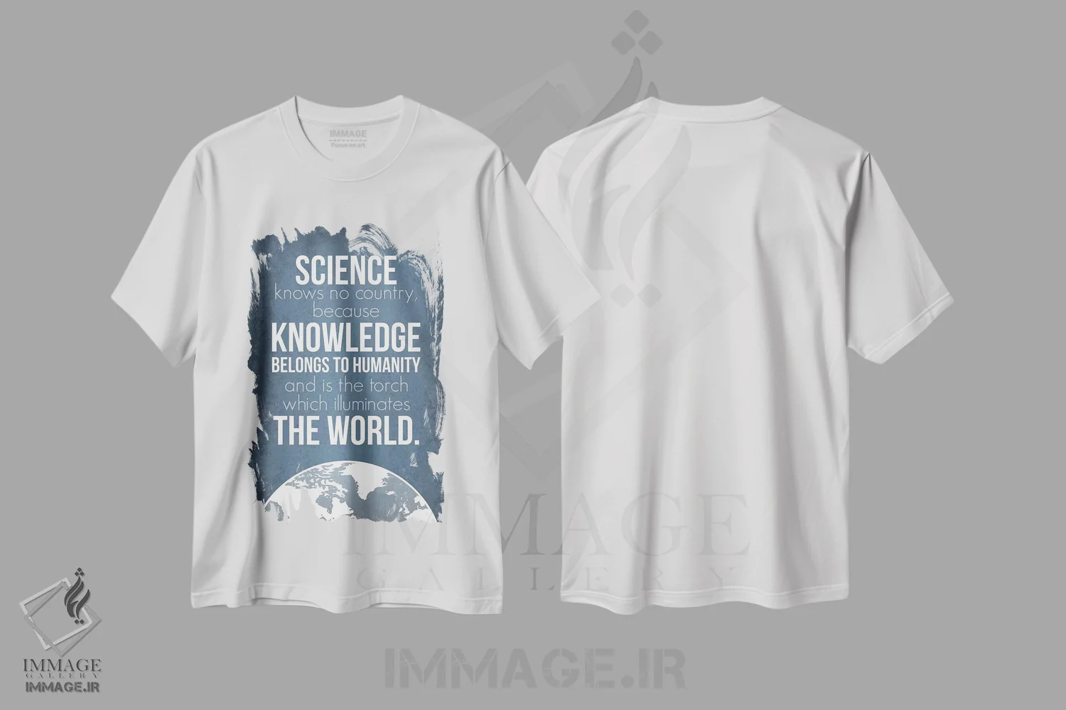 تیشرت سفید طرح دار علم مرزی نمی شناسد، دکور معاصر اثر گت یور نرد آن | immage.ir