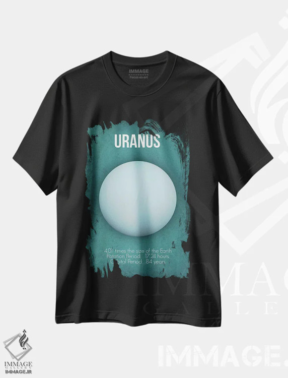 تیشرت مشکی طرح دار اورانوس، دکور معاصر اثر گت یور نرد آن | immage.ir