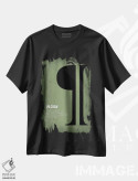 تیشرت مشکی طرح دار پیلکرو، تزئینی اثر گت یور نرد آن | فروشگاه ایماژ