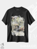 تیشرت مشکی طرح دار شکوفه، تزئینی اثر ویلم هنراتس | immage.ir