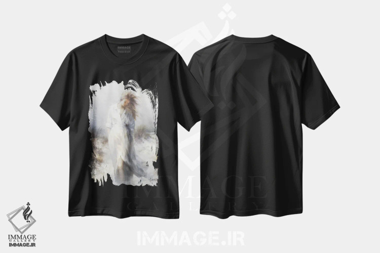 تیشرت مشکی طرح دار رویایی، تزئینی اثر ویلم هنراتس | immage.ir