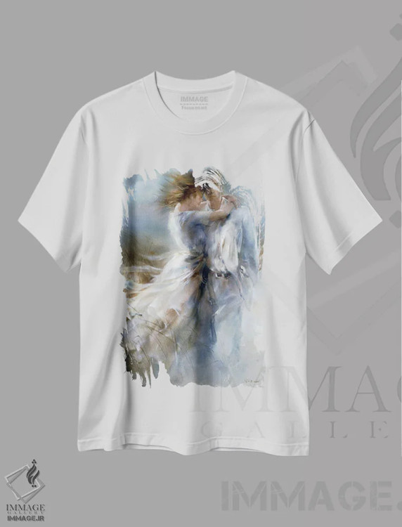 تیشرت سفید طرح دار اطلاعیه خصوصی، تزئینی اثر ویلم هنراتس | immage.ir