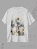 تیشرت سفید طرح دار رمانتیک، تزئینی اثر ویلم هنراتس | immage.ir