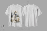 تیشرت سفید طرح دار رمانتیک، تزئینی اثر ویلم هنراتس | immage.ir