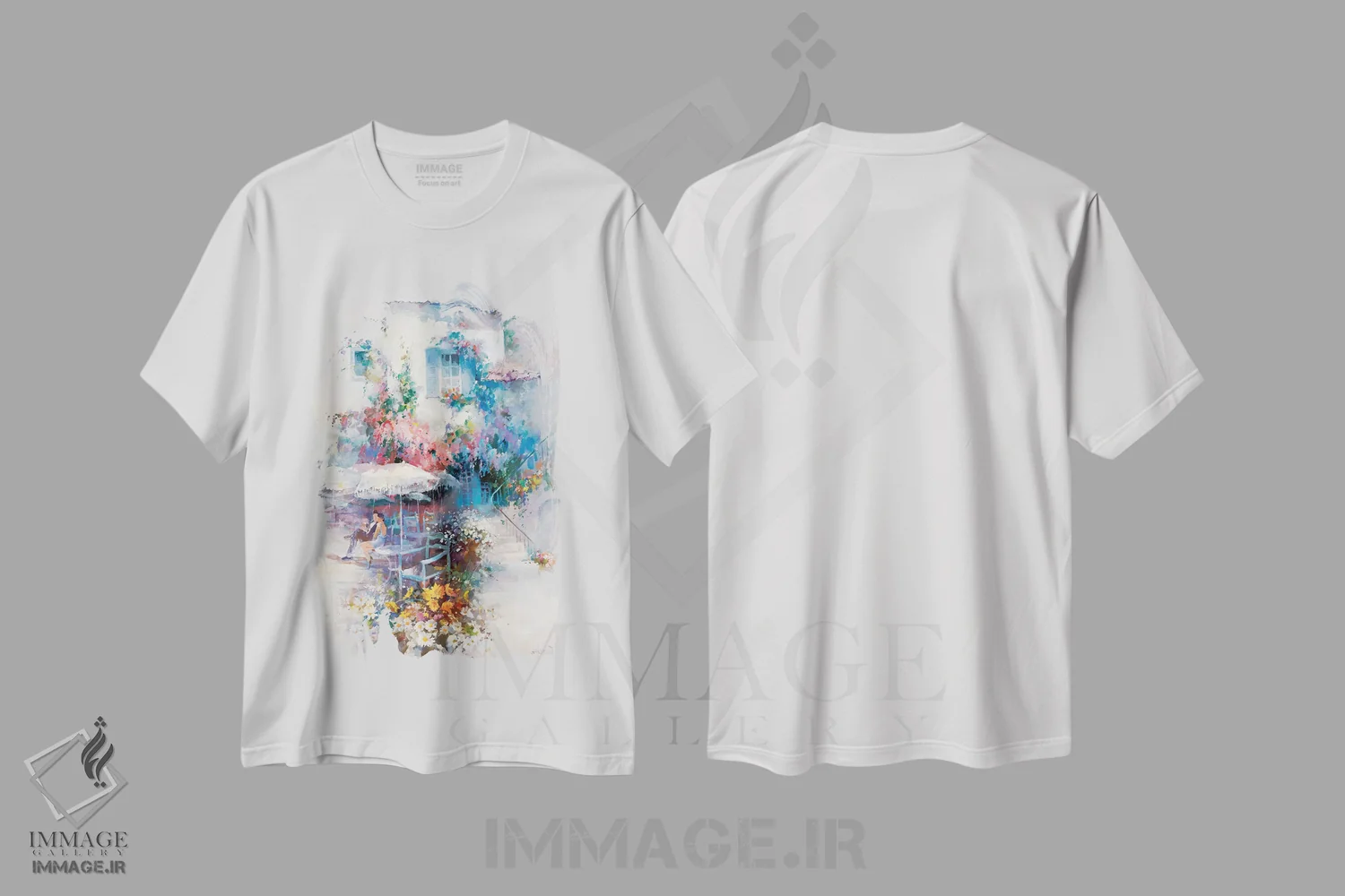 تیشرت سفید طرح دار طلای تابستانی، تزئینی اثر ویلم هنراتس | immage.ir