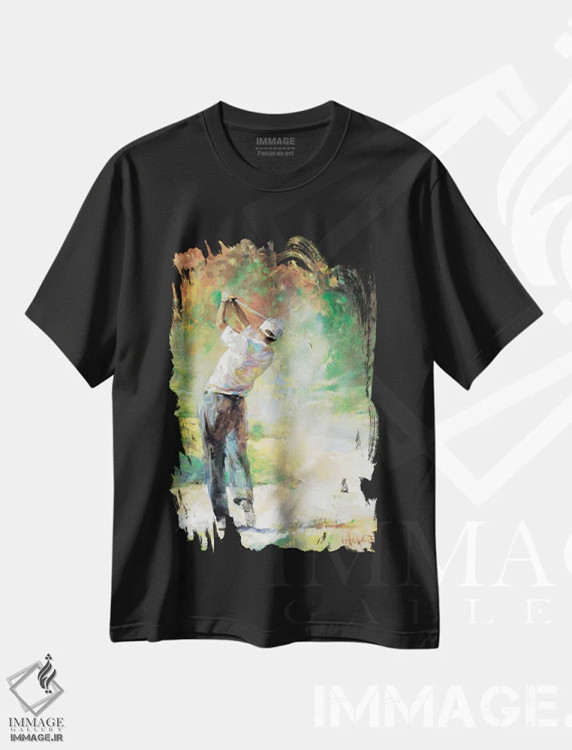 تیشرت مشکی طرح دار یک روز عالی، هنر آمریکایی آفریقایی تبار اثر ویلم هنراتس | immage.ir