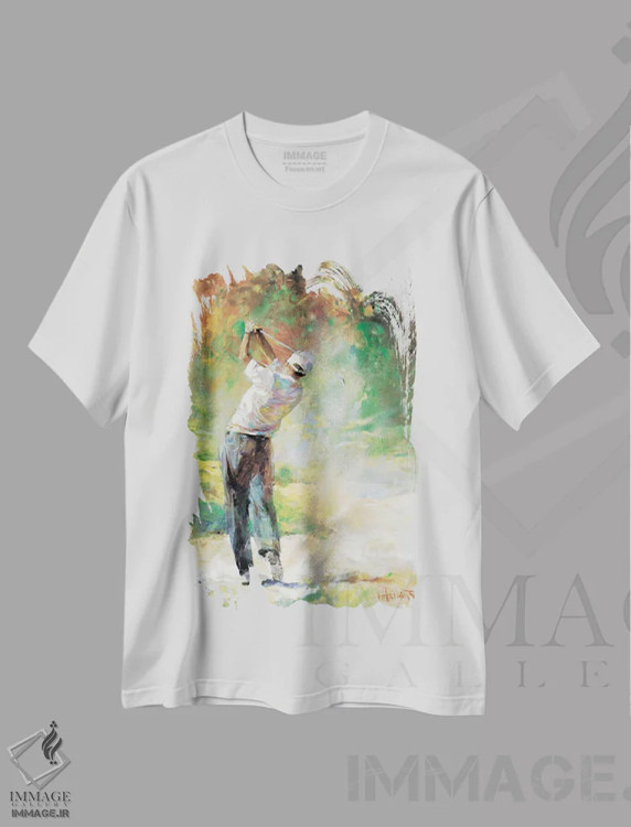 تیشرت سفید طرح دار یک روز عالی، هنر آمریکایی آفریقایی تبار اثر ویلم هنراتس | فروشگاه ایماژ