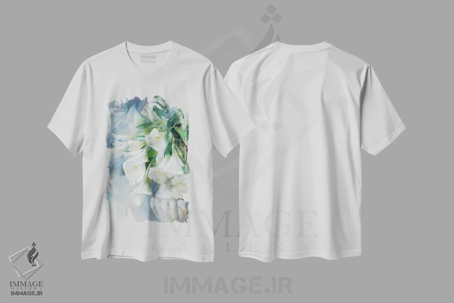 تیشرت سفید طرح دار یادگاری ثبت شده، تزئینی اثر ویلم هنراتس | immage.ir