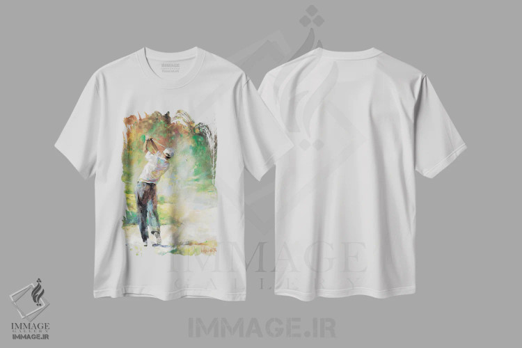 تیشرت سفید طرح دار یک روز عالی، هنر آمریکایی آفریقایی تبار اثر ویلم هنراتس | فروشگاه ایماژ