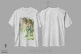 تیشرت سفید طرح دار یک ضربه بی نقص، تزئینی اثر ویلم هنراتس | immage.ir