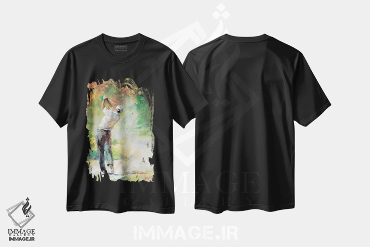 تیشرت مشکی طرح دار یک روز عالی، هنر آمریکایی آفریقایی تبار اثر ویلم هنراتس | immage.ir