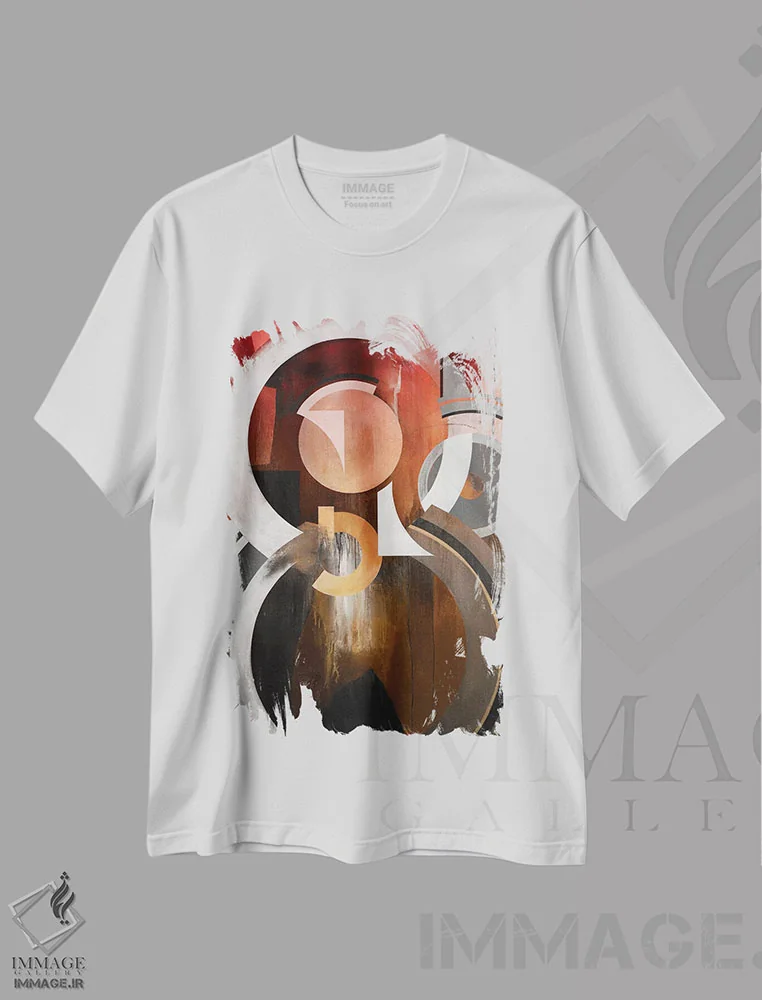 تیشرت سفید طرح دار کانونی اثر کی سی هکستون | فروشگاه ایماژ
