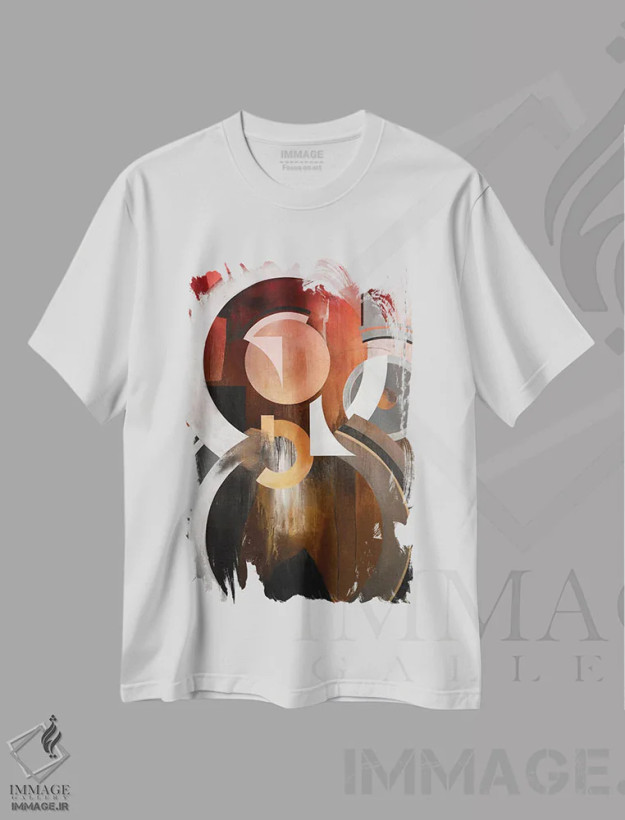 تیشرت سفید طرح دار کانونی اثر کی سی هکستون | فروشگاه ایماژ