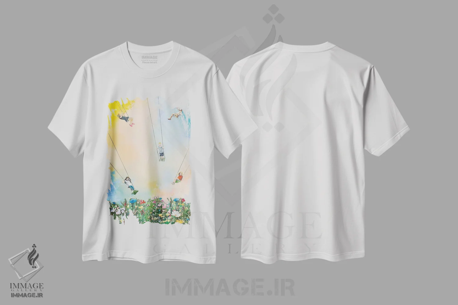 تیشرت سفید طرح دار شادی ۱، دکور معاصر اثر هانک پره بوم | immage.ir