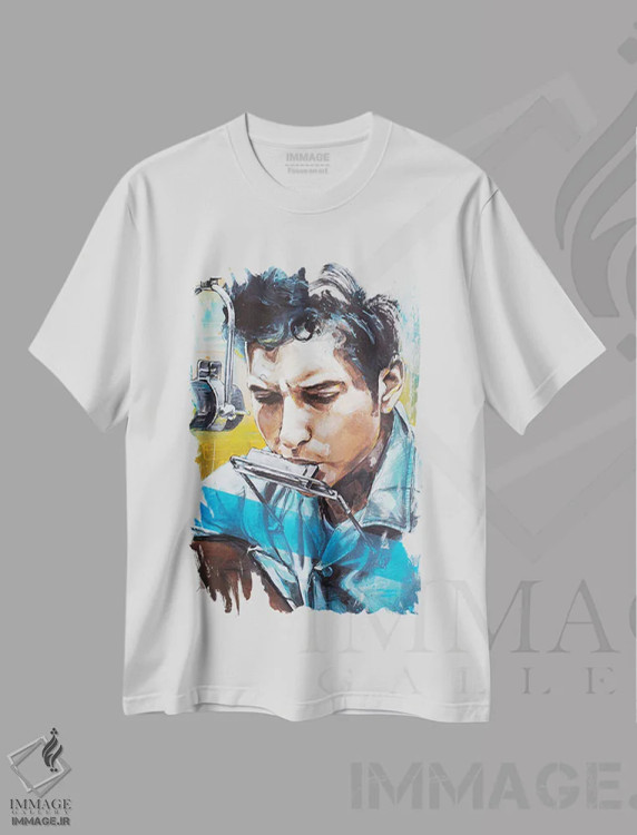 تیشرت سفید طرح دار رابرت زیمرمن، مدیوم اثر ژوس هوپن برورز | immage.ir