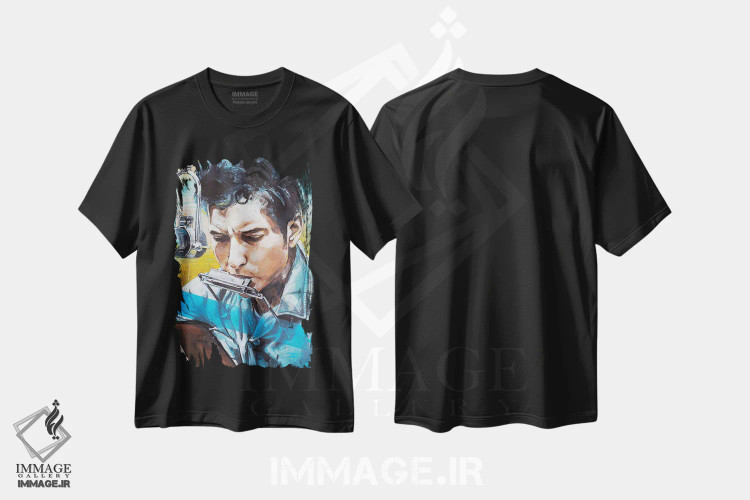 تیشرت مشکی طرح دار رابرت زیمرمن، مدیوم اثر ژوس هوپن برورز | فروشگاه ایماژ