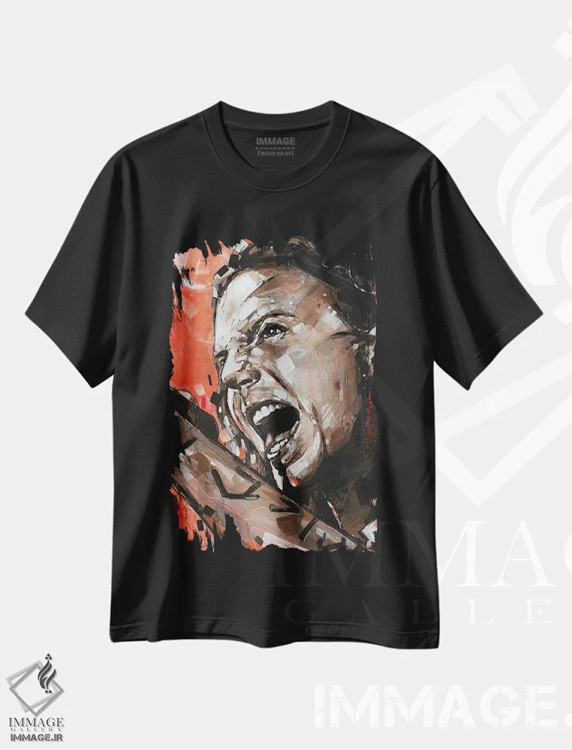 تیشرت مشکی طرح دار ادی ودر، مدیوم اثر ژوس هوپن برورز | فروشگاه ایماژ