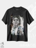 تیشرت مشکی طرح دار دیه گو مارادونا، تزئینی اثر ژوس هوپن برورز | immage.ir