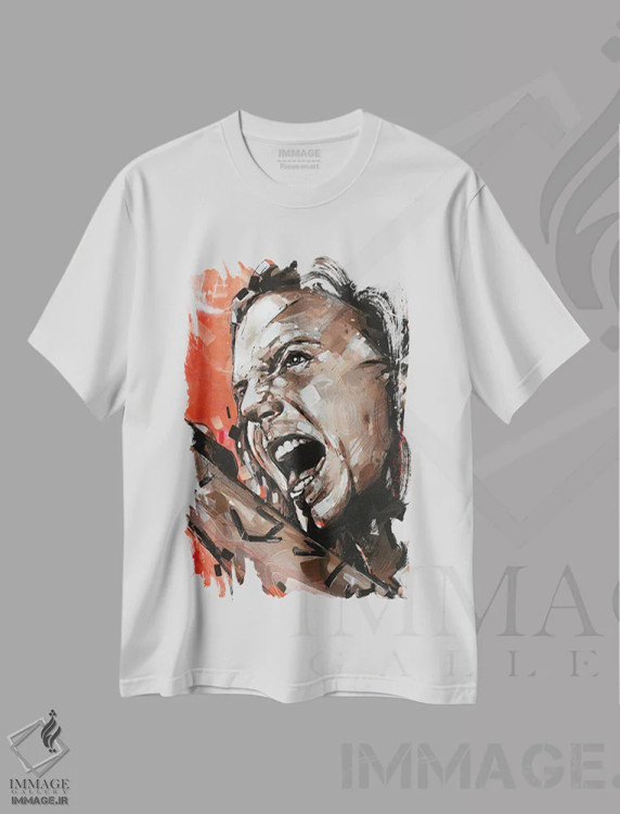 تیشرت سفید طرح دار ادی ودر، مدیوم اثر ژوس هوپن برورز | immage.ir