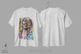 تیشرت سفید طرح دار لورین هیل، هنر آمریکایی آفریقایی تبار اثر ژوس هوپن برورز | immage.ir