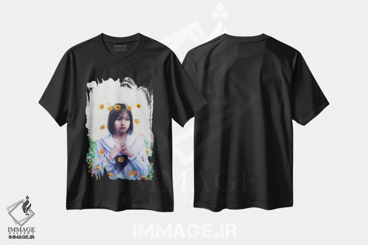 تیشرت مشکی طرح دار آثار تاکاهیرو هیربایاشی - فروشگاه ایماژ