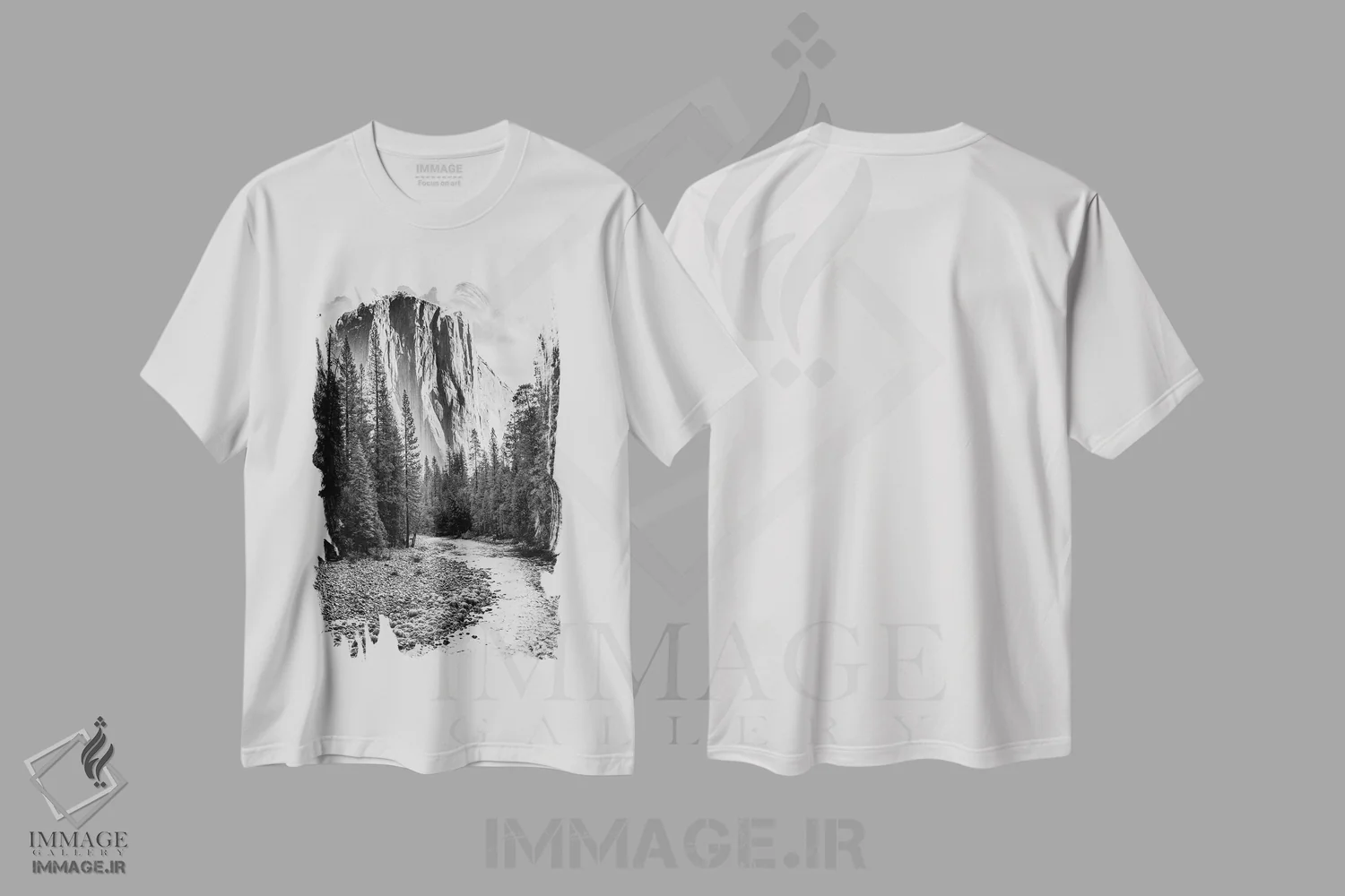 تیشرت سفید طرح دار ال کاپیتان یوسیمیتی، مدیوم اثر استیفن هاجتس | immage.ir