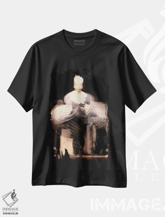 تیشرت مشکی طرح دار رقاص کوبایی اثر استیفن هاجتس | فروشگاه ایماژ
