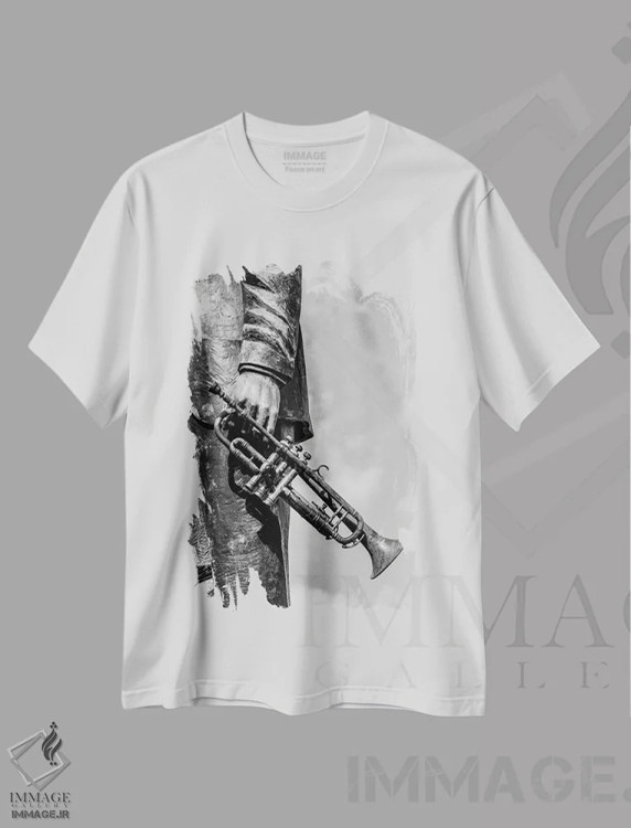 تیشرت سفید طرح دار میدان کنگو نیواورلئان، عکاسی سیاه و سفید اثر استیفن هاجتس | immage.ir