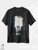 تیشرت مشکی طرح دار پل بروکلین از فولتون، مدیوم اثر استیفن هاجتس | فروشگاه ایماژ