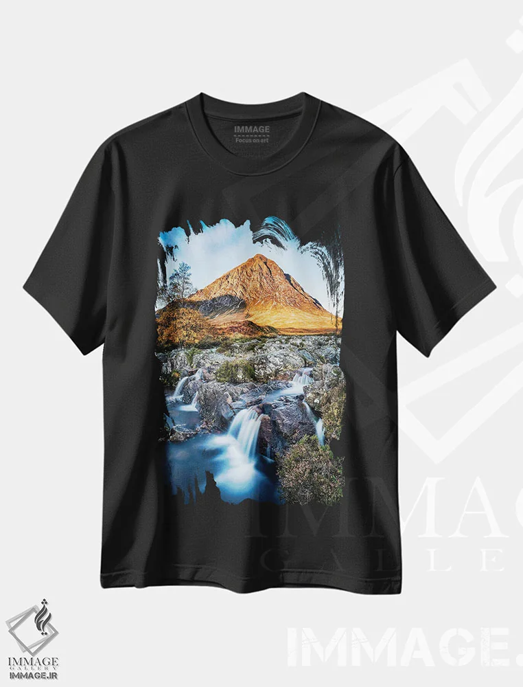 تیشرت مشکی طرح دار پاییز در بوآکیل اتای مٌر، مدیوم اثر استیفن هاجتس | immage.ir