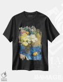 تیشرت مشکی طرح دار داوودی II، هنر فاخر معاصر اثر کنتس آرت | فروشگاه ایماژ