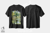تیشرت مشکی طرح دار محوطه سرگرمی یانگون، هنر فاخر معاصر اثر کنتس آرت | فروشگاه ایماژ