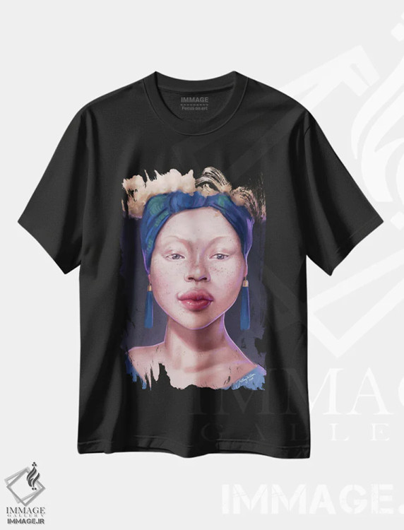 تیشرت مشکی طرح دار هیلاری دی ویلسون I، هنر آمریکایی آفریقایی تبار اثر هیلاری دی ویلسون | immage.ir