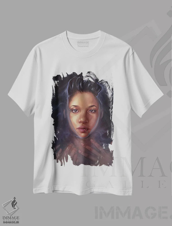 تیشرت سفید طرح دار روح اقیانوس، هنر دیجیتال اثر هیلاری دی ویلسون | immage.ir