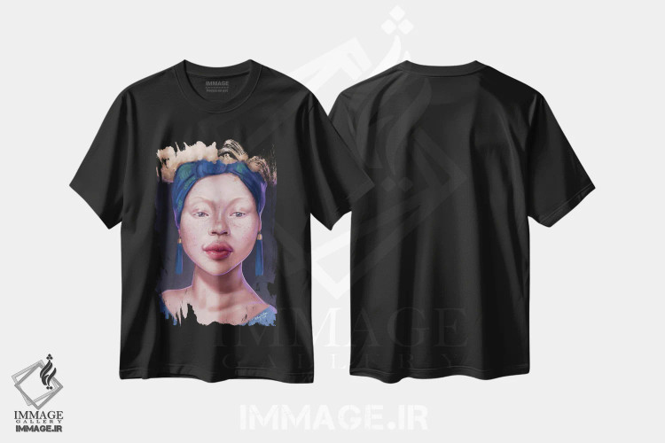 تیشرت مشکی طرح دار هیلاری دی ویلسون I، هنر آمریکایی آفریقایی تبار اثر هیلاری دی ویلسون | immage.ir