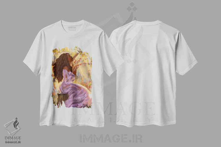 تیشرت سفید طرح دار آرزو، هنر آمریکایی آفریقایی تبار اثر هیلاری دی ویلسون | immage.ir