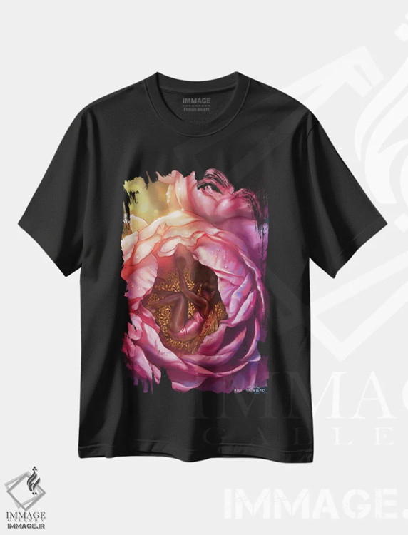 تیشرت مشکی طرح دار خواب، هنر آمریکایی آفریقایی تبار اثر هیلاری دی ویلسون | immage.ir