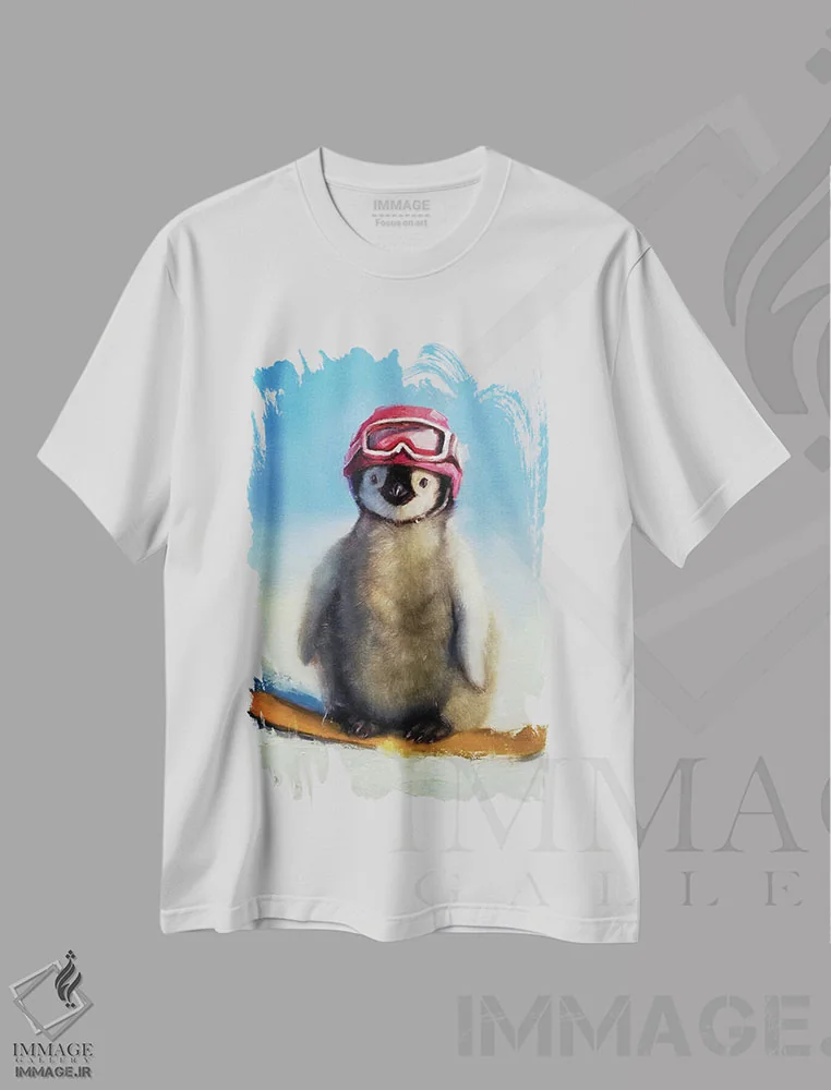 تیشرت سفید طرح دار مد اسنوبورد، مدیوم اثر لوسیا هفرنان | immage.ir